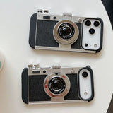 Retro Camera Style Crossbody Lanyard Phone Case For iPhone