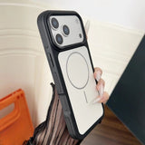 New Bicolor Matte Frosted Magnetic  Phone Cas For iPhone