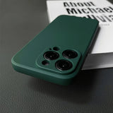 Square Liquid Silicone Case For iPhone