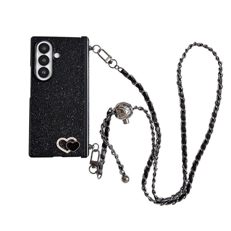 Heart Crossbody Lanyard Phone Case For Samsung Z FOLD 7 6 5 4