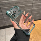 Electroplate Transparent Phone Case For iPhone