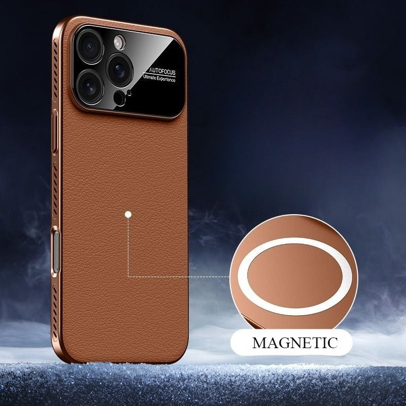 Large Window Ultra-Thin Magnetic Phone Case For iPhone
