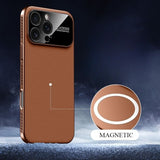 Large Window Ultra-Thin Magnetic Phone Case For iPhone