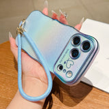 Gradient Lanyard Phone Case For iPhone