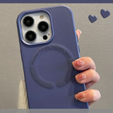 Leather Magnetic Skin Feeling Phone Case For iPhone