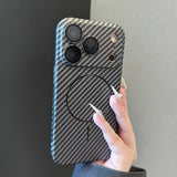 Striped Magnetic Phone Case For iPhone
