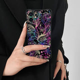 Colorful Gradient Flower Phone Case For iPhone