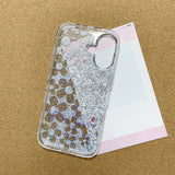 Hollow Glitter Flower Phone Case For iPhone