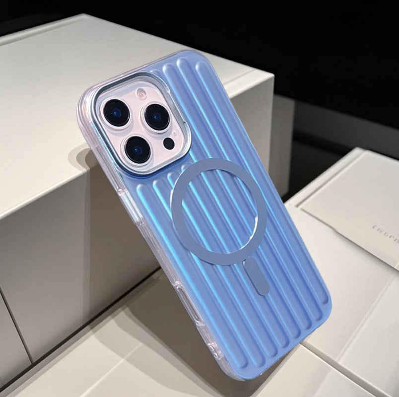Corrugated Magnetic Phone Case For iPhone