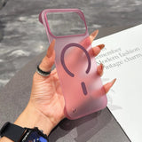 Ultra Thin Frameless Phone Case For iPhone Magnetic Matte Protection Cover
