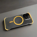 Silicone Borderless Magnetic Charging Phone Case For iPhone