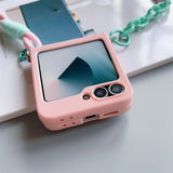 Crossbody Lanyard Matte Phone Case For Samsung Z Flip 7 6 5 4 3