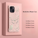 Butterfly Ultra-thin Borderless Phone Case For iPhone