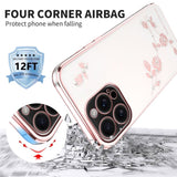 Flower Transparent Phone Case For iPhone