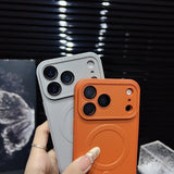 Fine Hole Lens Anti-collision Magnetic Phone Case For iPhone