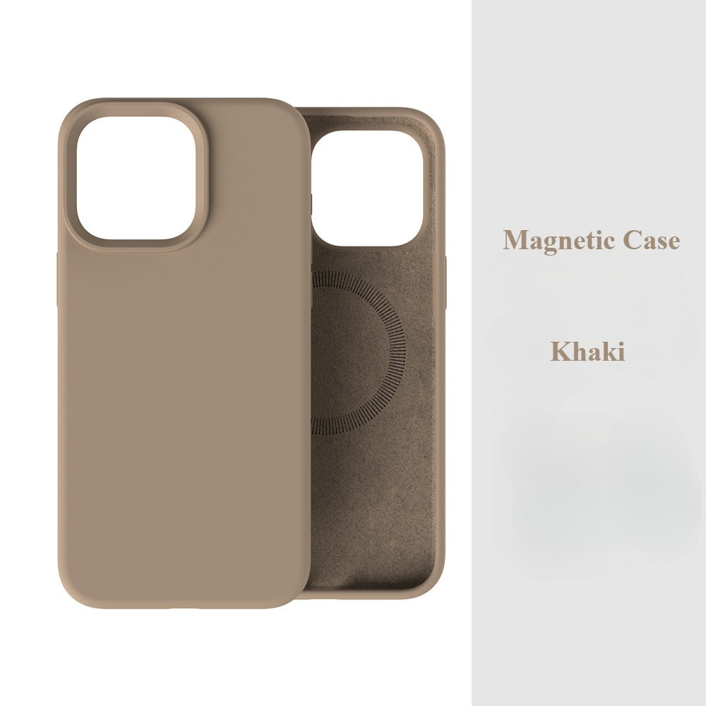 Silicone Magnetic Drop-Proof Phone Case For iPhone