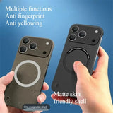 Ultra Thin Hard PC Magnetic Frameless Phone Case For iPhone