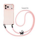 Four Corner Lanyard Hole Mobile Phone Case For iPhone