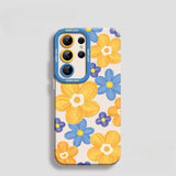 Flower Liquid Silicone Shockproof Phone Case For Samsung