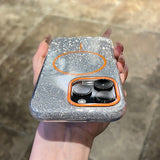 Double-layer Thick Glitter Magnetic Phone Case For iPhone