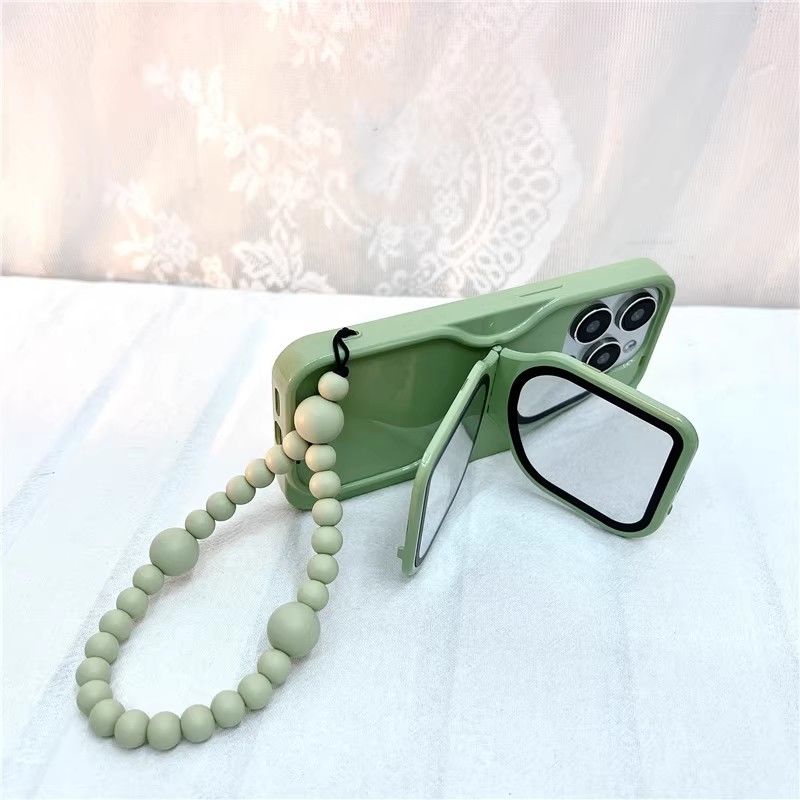 Mirror Glasses Folding Stand Phone Case For iPhone