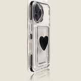 Love Card Holder Four-corner Anti-fall Phone Case For iPhone