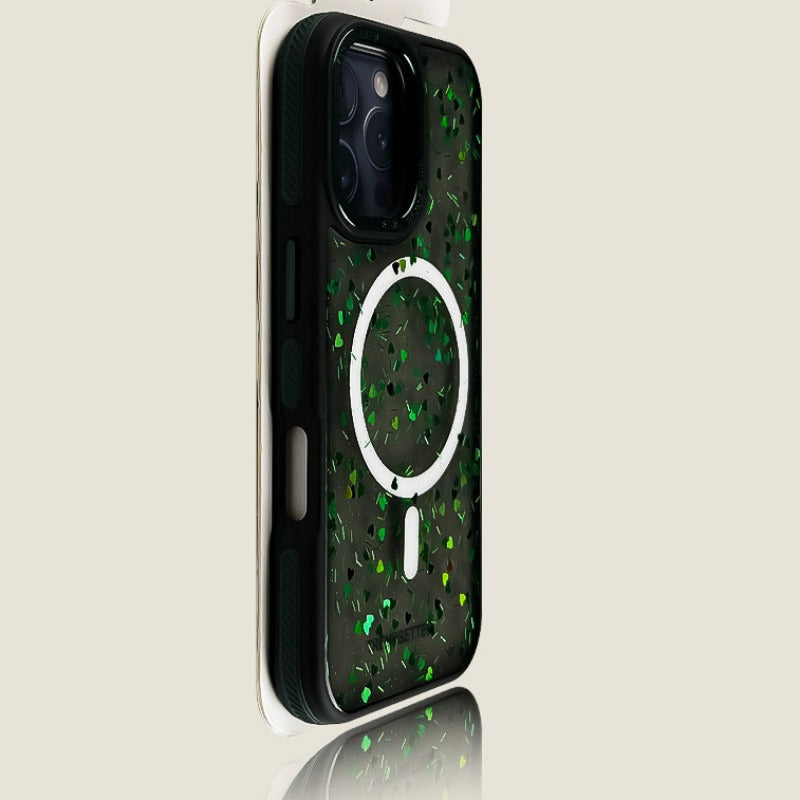 Heart Glitter Anti-slip Phone Case For iPhone