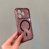 Transparent Magnetic TPU Shockproof Phone Case For iPhone