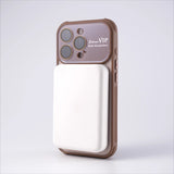Large Window Magnetic Frosted Phone Case For iPhone