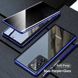 Anti-peep Magnetic Double-sided Glass Case for Samsung