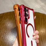 Plating Matte Acrylic Magnetic Case For Samsung