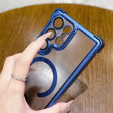 Plating Matte Acrylic Magnetic Case For Samsung
