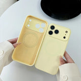 Liquid Silicone Magnetic Phone Case For iPhone