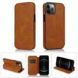 Full Leather Flip Phone Case For iPhone