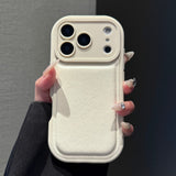 Air Cushion Leather Solid Color Phone Case For iPhone