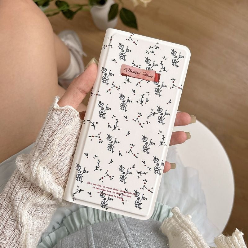 Floral Flip Phone Case For Samsung