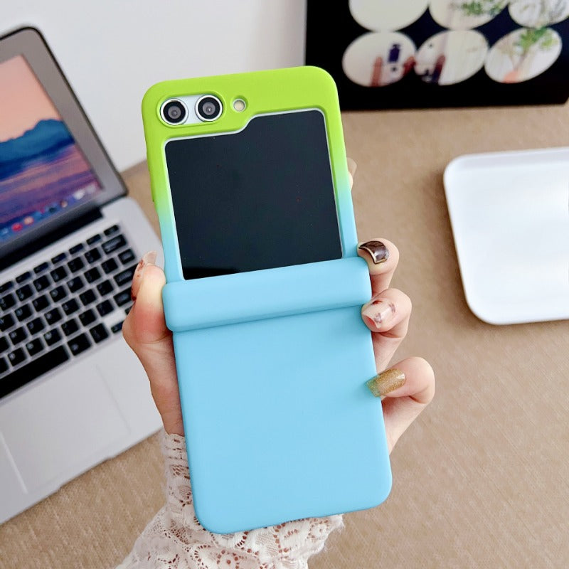 Two-tone Skin-feel Phone Case For Samsung Z FLIP 7 6 5 4 3