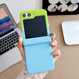 Two-tone Skin-feel Phone Case For Samsung Z FLIP 7 6 5 4 3