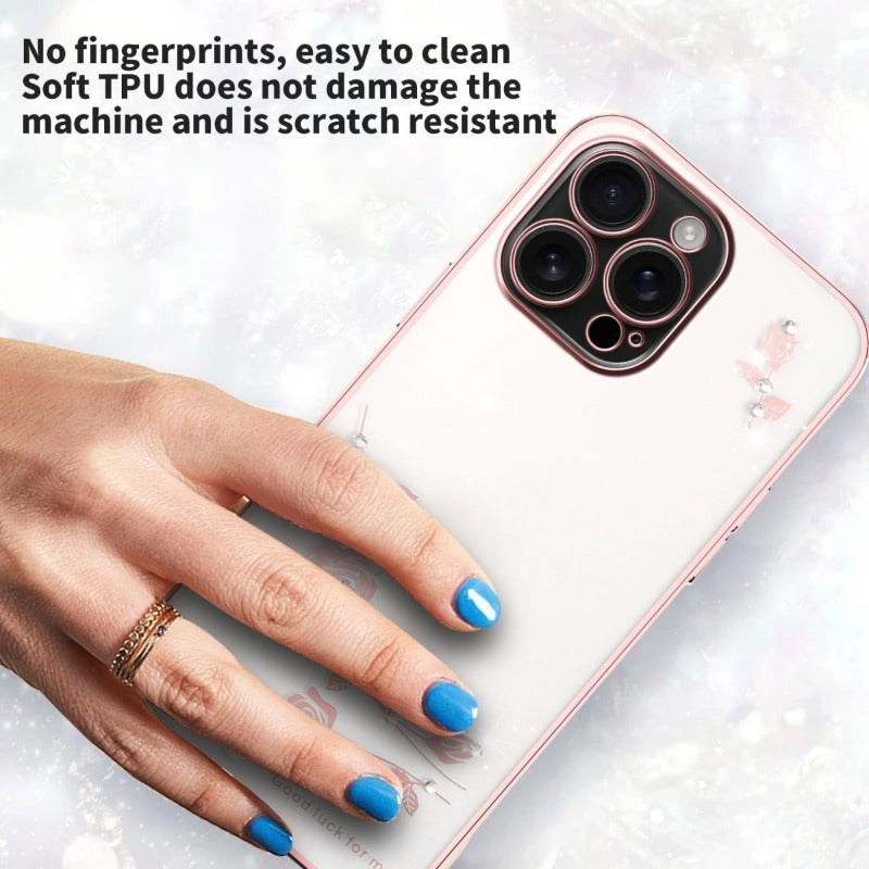 Flower Transparent Phone Case For iPhone
