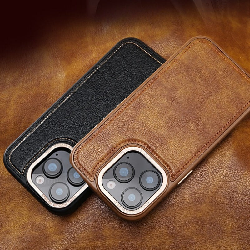 Metal Lens Magnetic Phone Case For iPhone