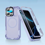 Sanding Bumper Lens Stand  Magnetic Case For iPhone