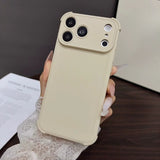 Simple Four-corner Shockproof Soft Phone Case For iPhone