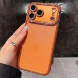 Sparkling Rhinestone Plating Clear Phone Case For iPhone