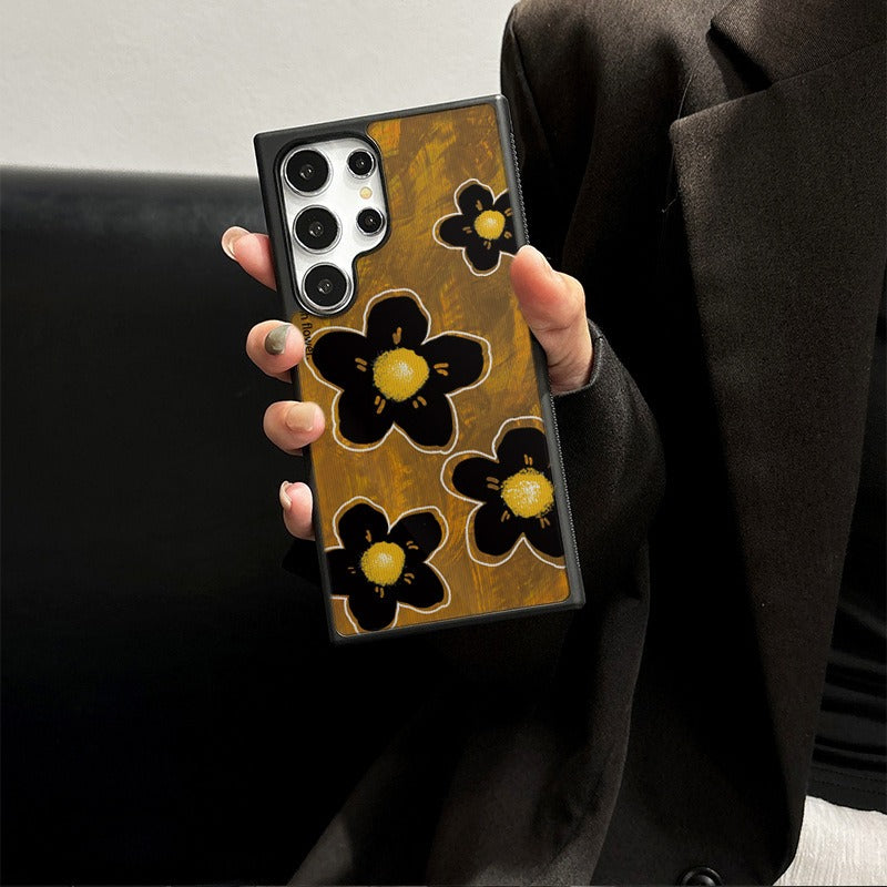 Creative Fantasy Big Flower Phone Case For Samsung