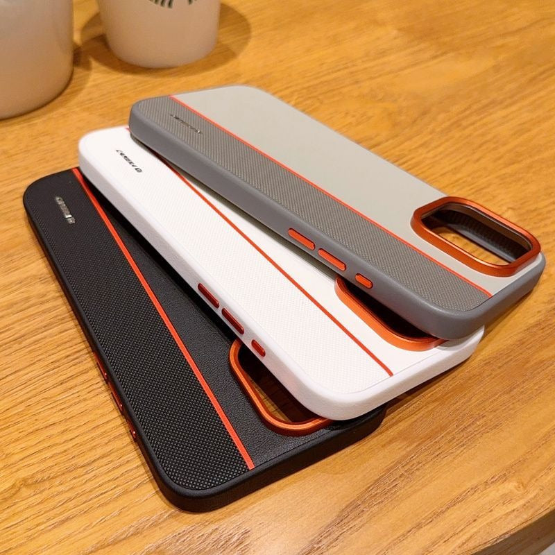 Metal Lens Ring Phone Case For iPhone