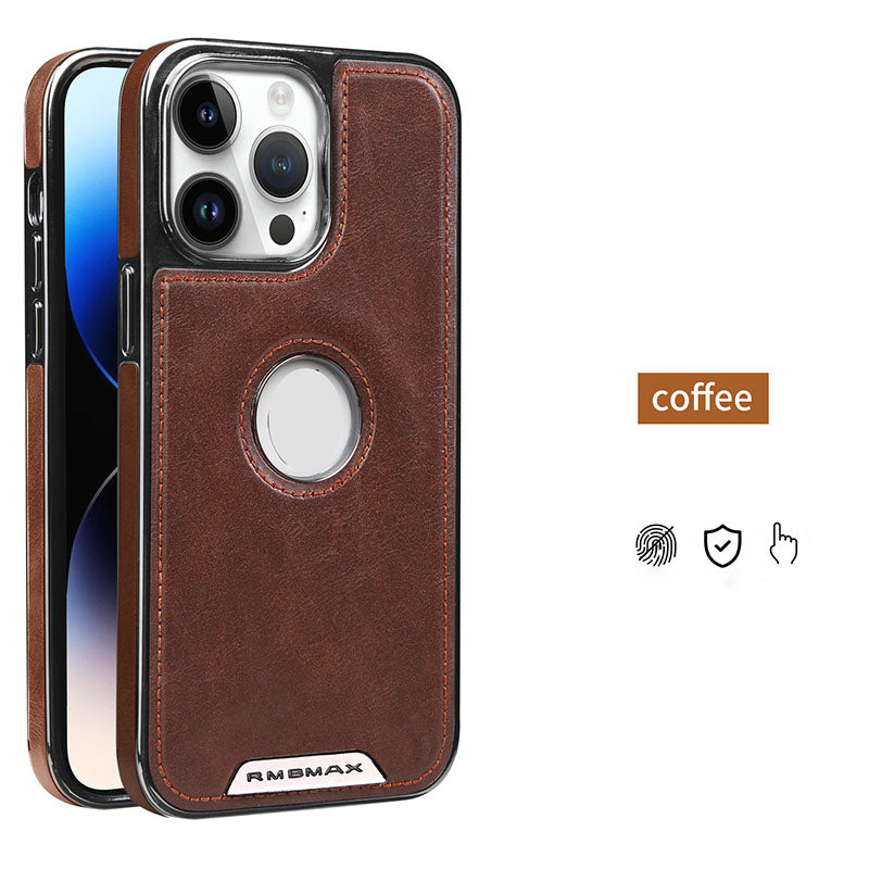 Business Leather Card Holder Magnetic Case for IPhone