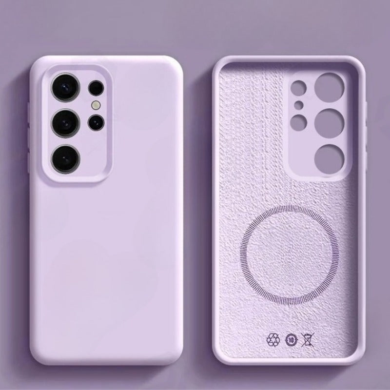 Original Liquid Silicone Magnetic Case For Samsung