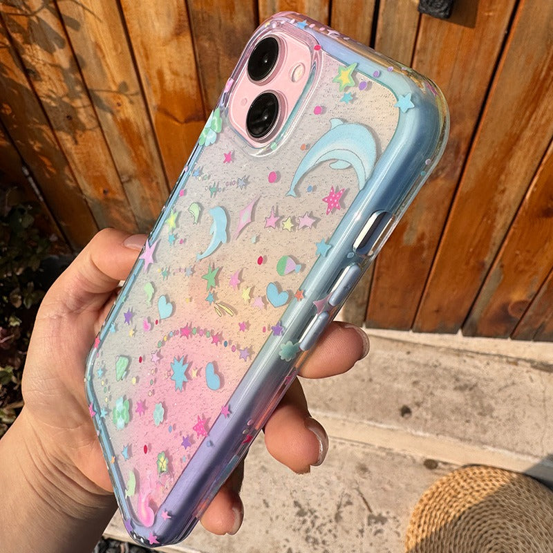 Cute Dolphin Silicone Phone Case For iPhone
