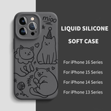 Liquid Silicone Soft Case For iPhone