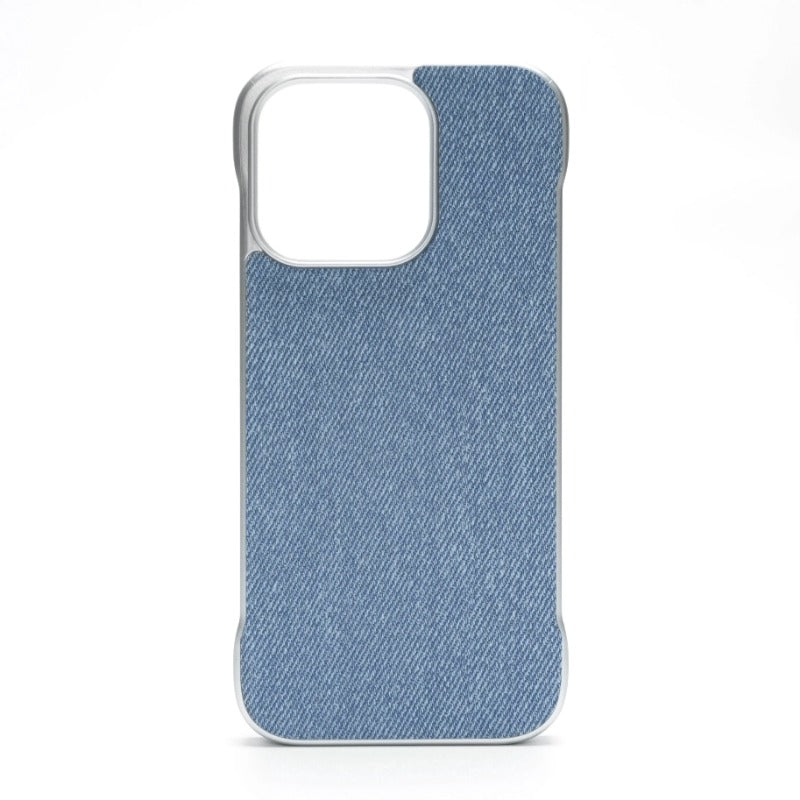 Ultra Thin Light Frameless Cloth Texture Slim Case For iPhone